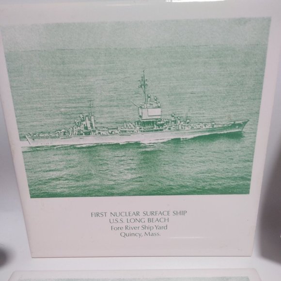 4 x Screen Craft Quincy, Mass. Commemorative Tiles/Trivets Vintage 6"x6" - Picture 10 of 11